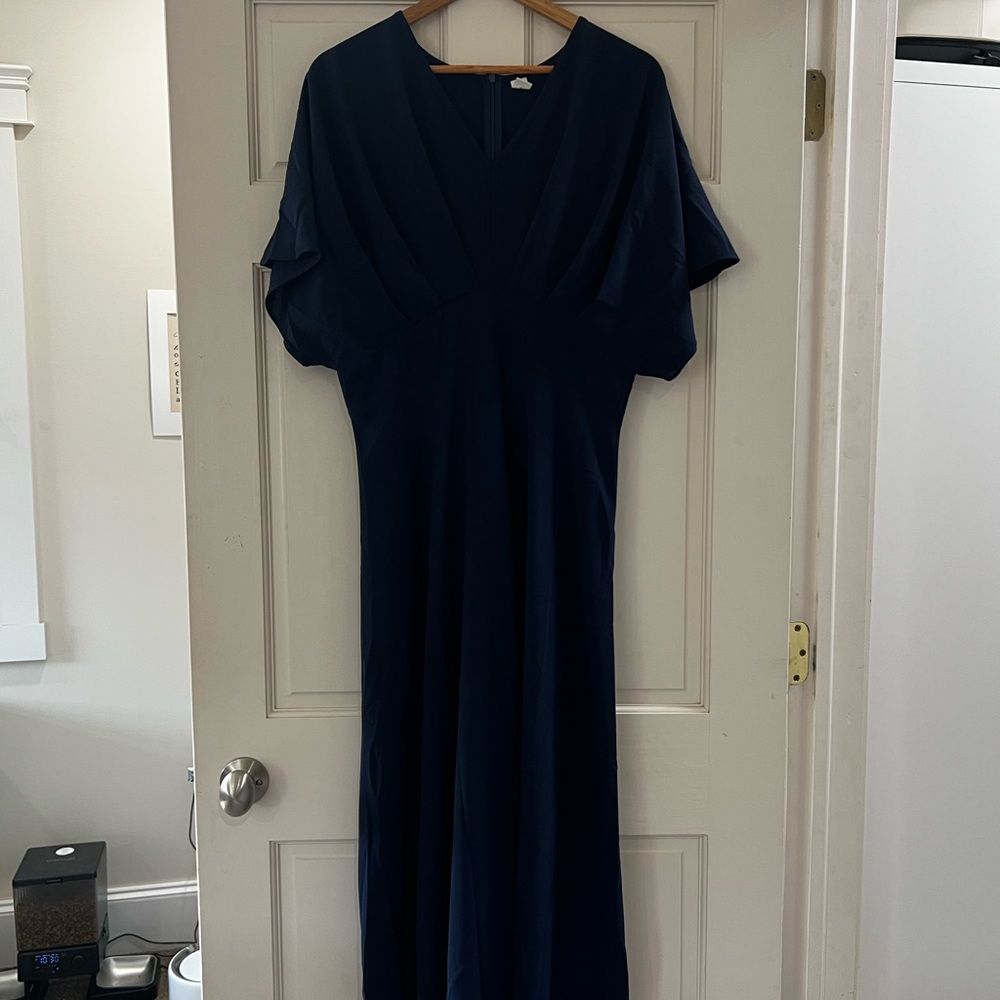 Chic Navy Blue Maxi Dress